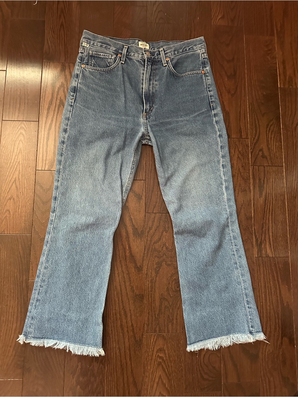 Citizens Of Humanity Light Blue Cropped Ankle Jeans